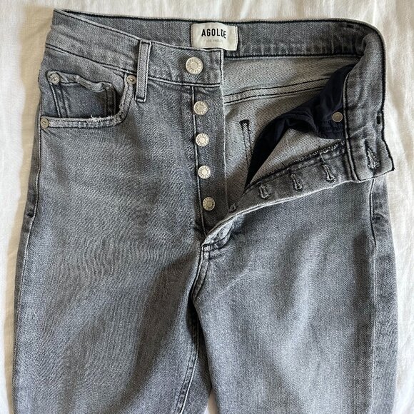 AGOLDE Nico High Rise Slim in Risk - Size 23 - Picture 1 of 12